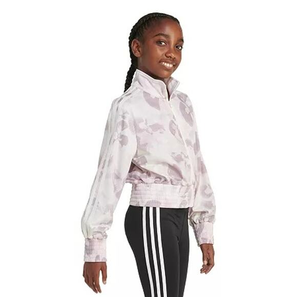 Adidas Big Girls Lightweight Cropped Jacket Size Large (14) NWT - Picture 1 of 3